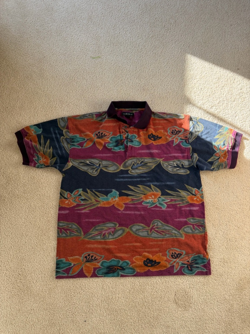 Men's Short Sleeve Floral Polo in Multi-Color